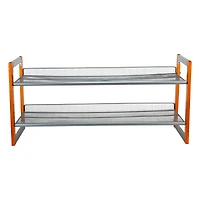 Organize It All Wooden Stackable Shoe Rack
