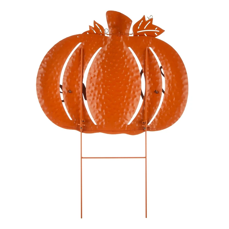 Glitzhome® Metal Welcome Pumpkin Yard Stake