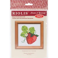 RIOLIS Garden Strawberry Bead Embroidery Kit