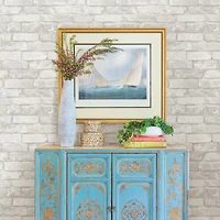 NuWallpaper Gray & White Brick Peel & Stick Wallpaper