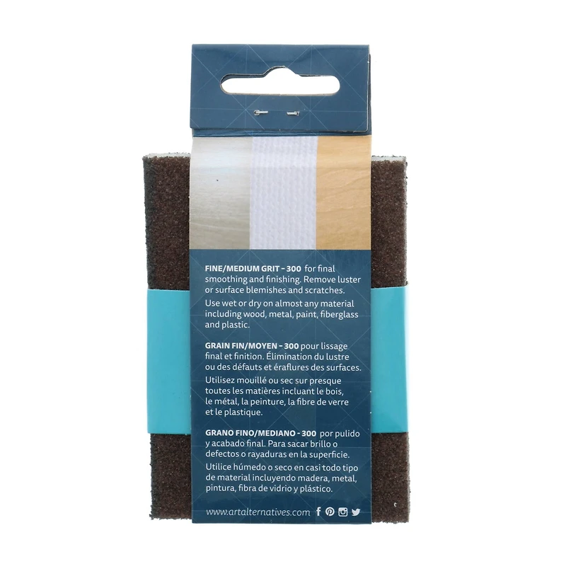 8 Pack: Art Alternatives Fine/Medium Sanding Block