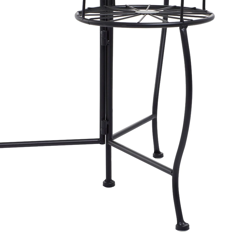 Black Iron Modern Plantstand, 22" x 18" x 19"