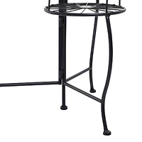 Black Iron Modern Plantstand, 22" x 18" x 19"