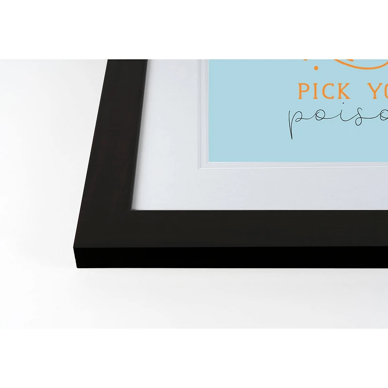 Poison Skull Black Framed Print Wall Art