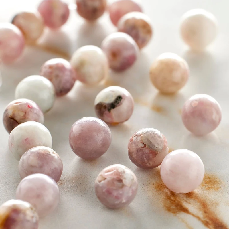 Pink Imitation Kunzite Round Beads, 8mm by Bead Landing™