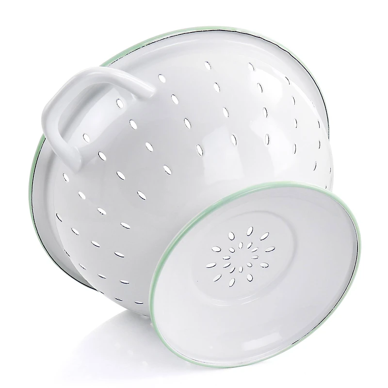 Martha Stewart 5qt. White Enamel on Steel Colander