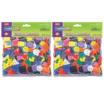Creativity Street® 1lb. Pack Assorted Colors Plastic Buttons, 2ct.