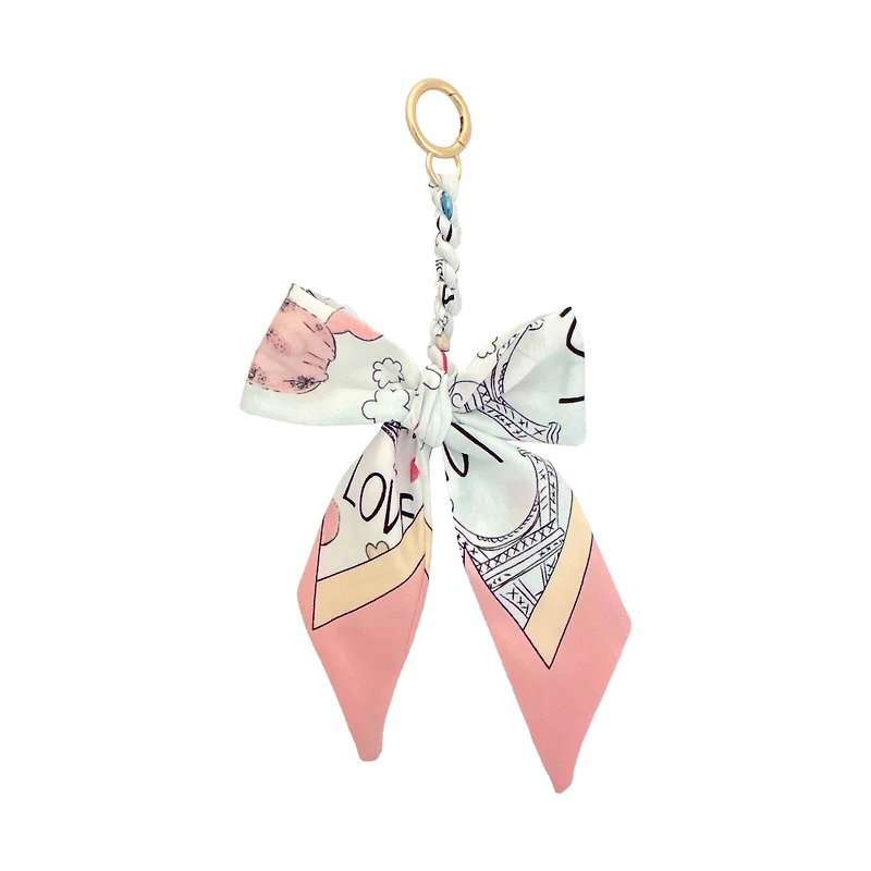 Blue Moon Studio™ Pink Paris Love Bow Bag Charm