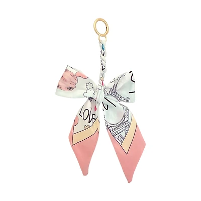 Blue Moon Studio™ Pink Paris Love Bow Bag Charm