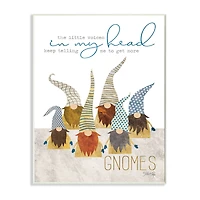 Stupell Industries Voices in My Head Garden Gnome Wall Plaque