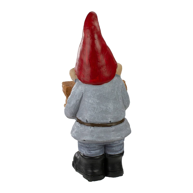 17" Gnome with Welcome Sign Outdoor Garden Statue