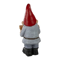 17" Gnome with Welcome Sign Outdoor Garden Statue