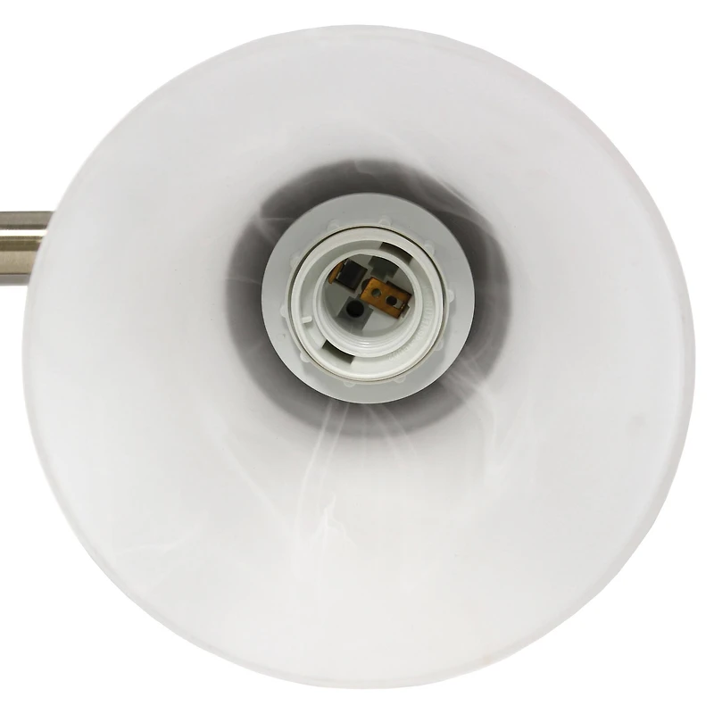 Lalia Home Essentix 3 Light Alabaster Shade Vanity