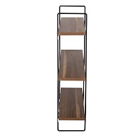 Honey Can Do 28" Three-Tier Decorative Metal & Wood Wall Shelves