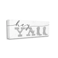 Stupell Industries Hey Y'all Western Canvas Wall Art