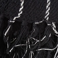 DII® Black Checked Plaid Throw