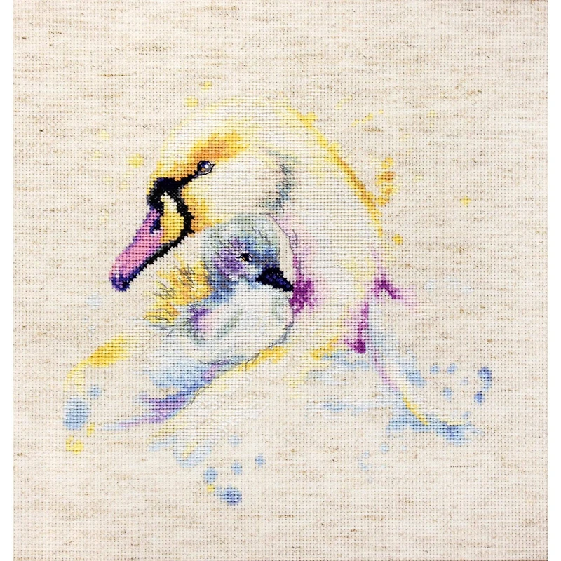 Luca-S The Swans Counted Cross Stitch Kit