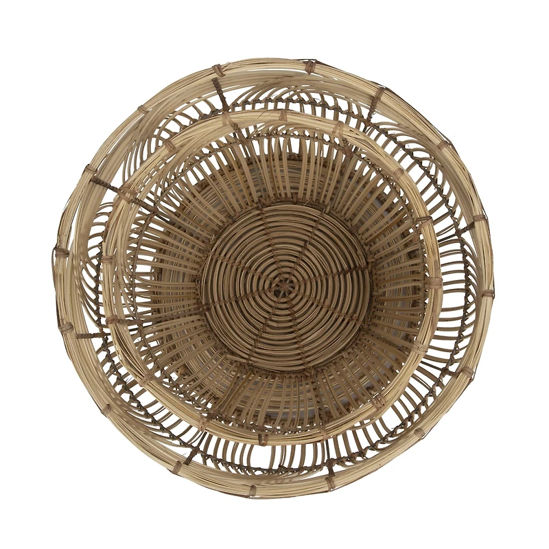 Hello Honey® Natural Handmade Decorative Rattan Basket Set