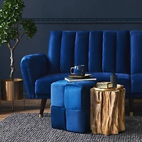 American Art Décor™ 20" Rustic Tree Stump Trunk Accent Stool Side End Table