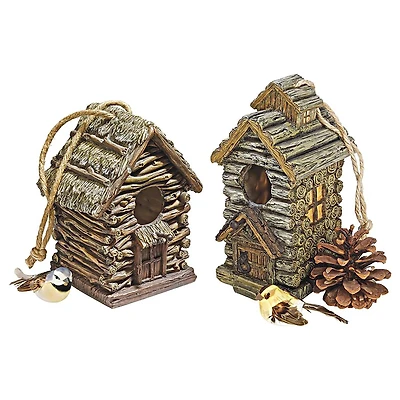 Design Toscano Backwoods Birdhouse Set