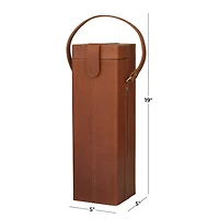 Tan Modern Wine Holder, 5" x 5" x 19"