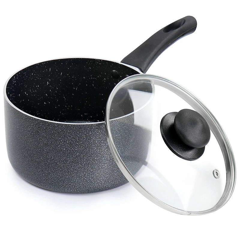 Oster 2.5qt. Graphite Gray Pallermo Nonstick Aluminum Saucepan with Lid
