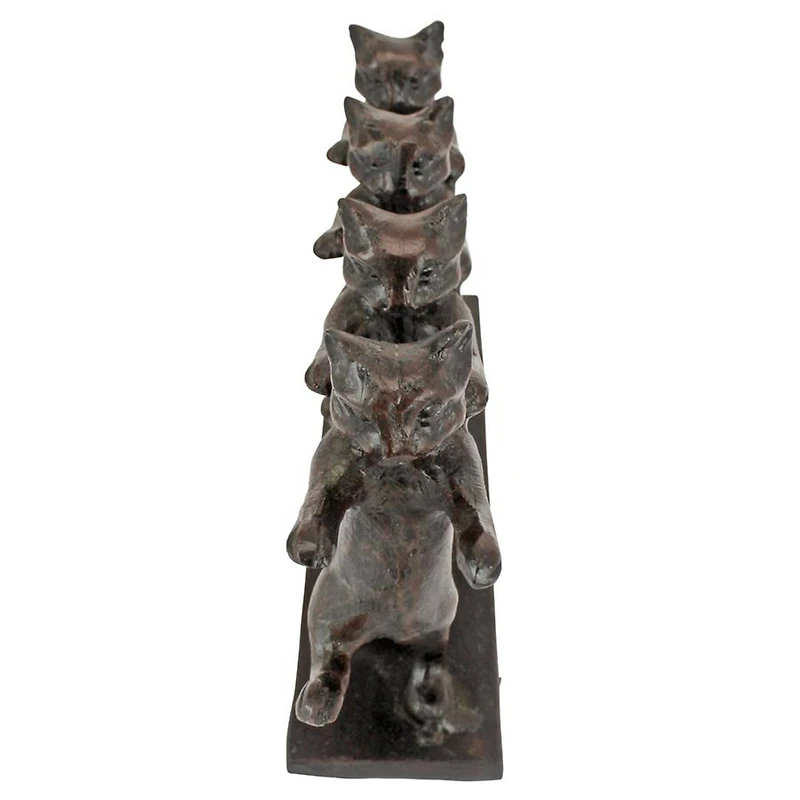 Design Toscano 7" Chorus Line Cats Cast Iron Statue