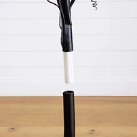 5ft. Pre-Lit Artificial Halloween Pumpkins and Skulls Ornament Tree with 72 Warm White LED Lights