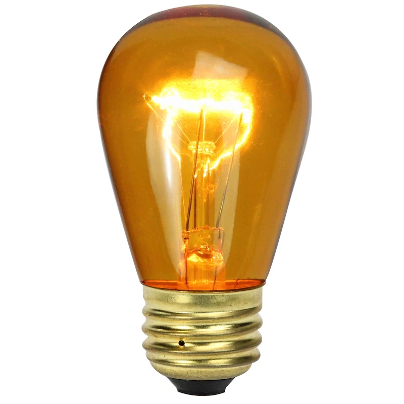 Transparent Incandescent S14 Replacement Christmas Bulbs