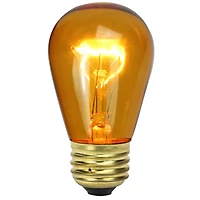 Transparent Incandescent S14 Replacement Christmas Bulbs