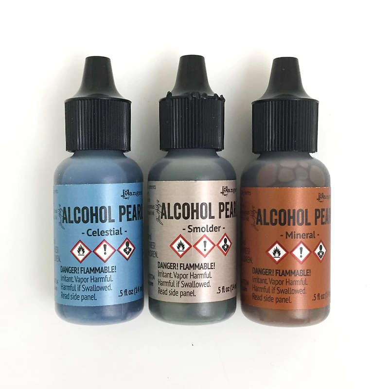 6 Packs: 3 ct. (18 total) Ranger Tim Holtz® Alcohol Ink Pearl Kit 1