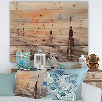 Designart - Panorama of Venice Laguna At Sunset