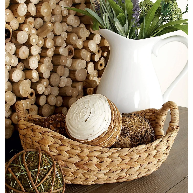 Brown Natural Seagrass Storage Basket Set