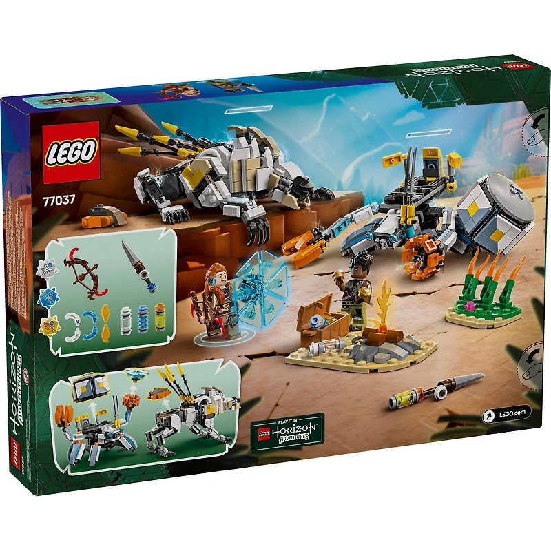 LEGO® Horizon Adventures™ Aloy & Varl vs. Shell-Walker & Sawtooth Toy 77037