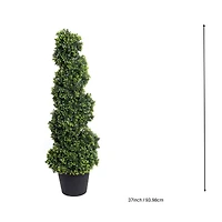 37" Spiral Boxwood UV Resistant Topiary by Ashland®