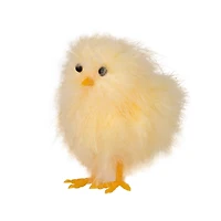 3.25" Fuzzy Easter Baby Chicks Decoration Set