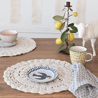 Hello Honey® 6" Enchanted Fauna Series Hand-Painted Stoneware Plate Set