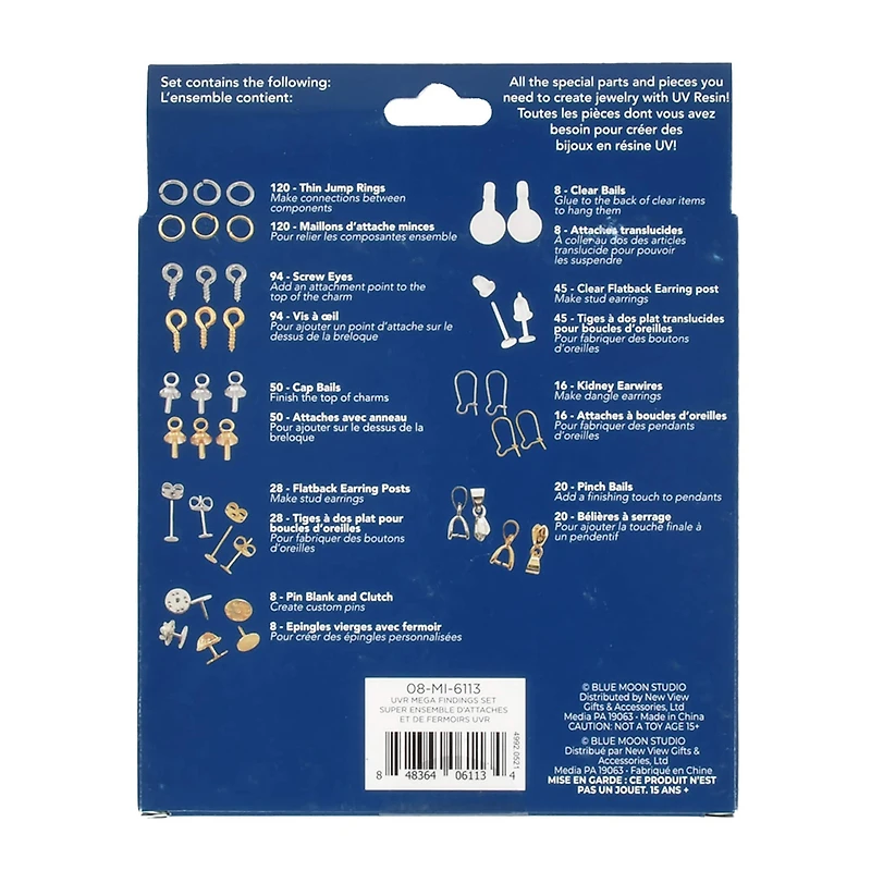 Blue Moon Studio™ UV Resin Craft Mega Findings Set