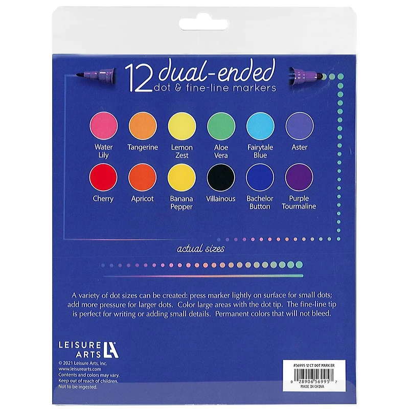 Leisure Arts® Dot Art Markers Botanical Card and Envelope Set