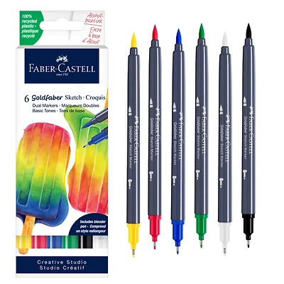Faber-Castell® Goldfaber Sketch Basic Dual Tip Marker Set
