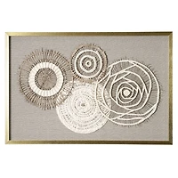 Boho Framed Paper Shadow Box Wall Art