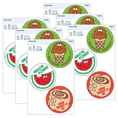 TREND Enterprises® Tasty Treats Vinyl Stickers, 6 Packs of 18