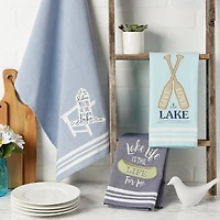 DII® Lakeside Embellished Dishtowel Set