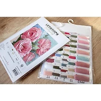Letistitch Pale Pink Roses Counted Cross Stitch Kit