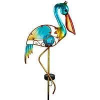 3ft. Solar Lighted Pelican Outdoor Garden Stake