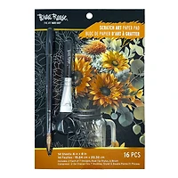 Brea Reese™ 6" x 8" Fall Florals Season Scratch Art Paper Pad