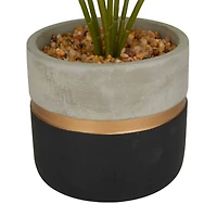 18" Green PVC Monstera Contemporary Artificial Foliage