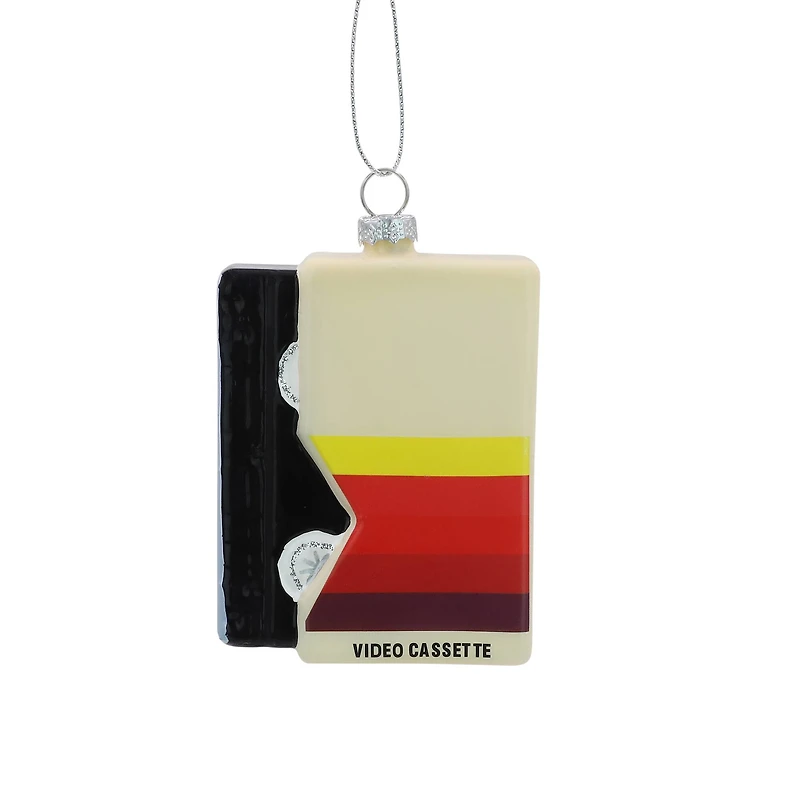 4.25" Christmas Movies VHS Tape Glass Ornament by Ashland®