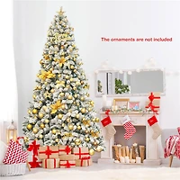 Costway 9ft. Unlit Snow Flocked Artificial Christmas Tree
