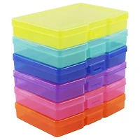 4" x 6" Rainbow Plastic Photo Storage Boxes, 6ct. by Simply Tidy®